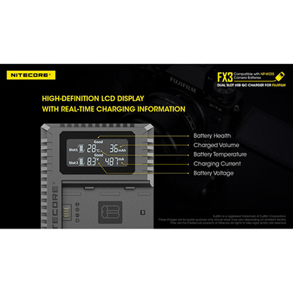 1018485_D.jpg - Nitecore FX3 Charger for Fujifilm W235 - Image 4