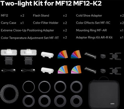 1018625_C.jpg - Godox MF12 Macro Flash 2-Light Kit - Image 3