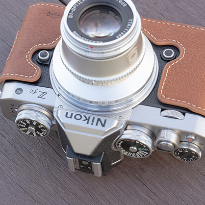 SmallRig Retro Leather Half Case For Nikon Z Fc - Brown Genuine Leather Camera Protection
