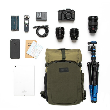 1018925_E.jpg - Tenba Fulton v2 10L Photo Backpack (Tan/Olive) - Image 5