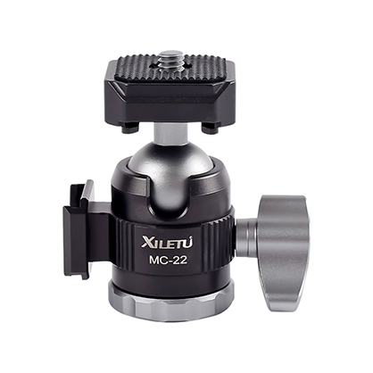 XILETU MC-22 Mini Ballhead with Double Cold Shoe