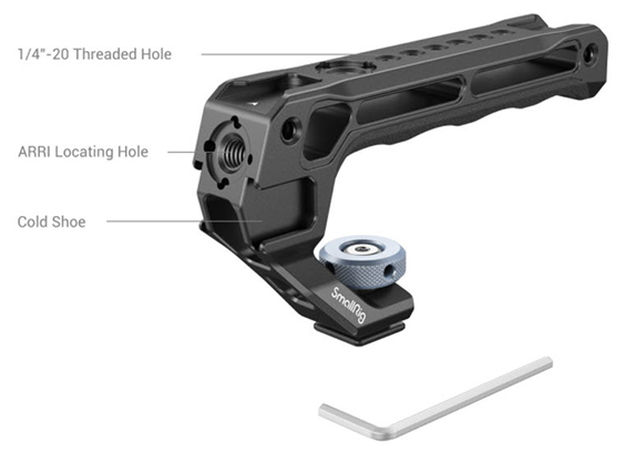 1019345_B.jpg - SmallRig Top Handle with Cold Shoe 3764 - Image 2