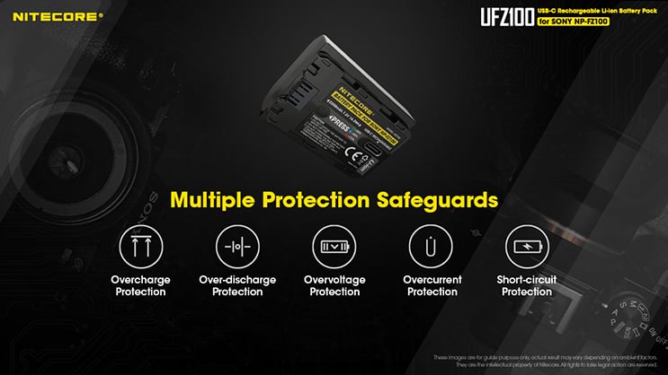 1019455_D.jpg - Nitecore UFZ100 USB Camera battery for Sony NP-FZ100 - Image 4