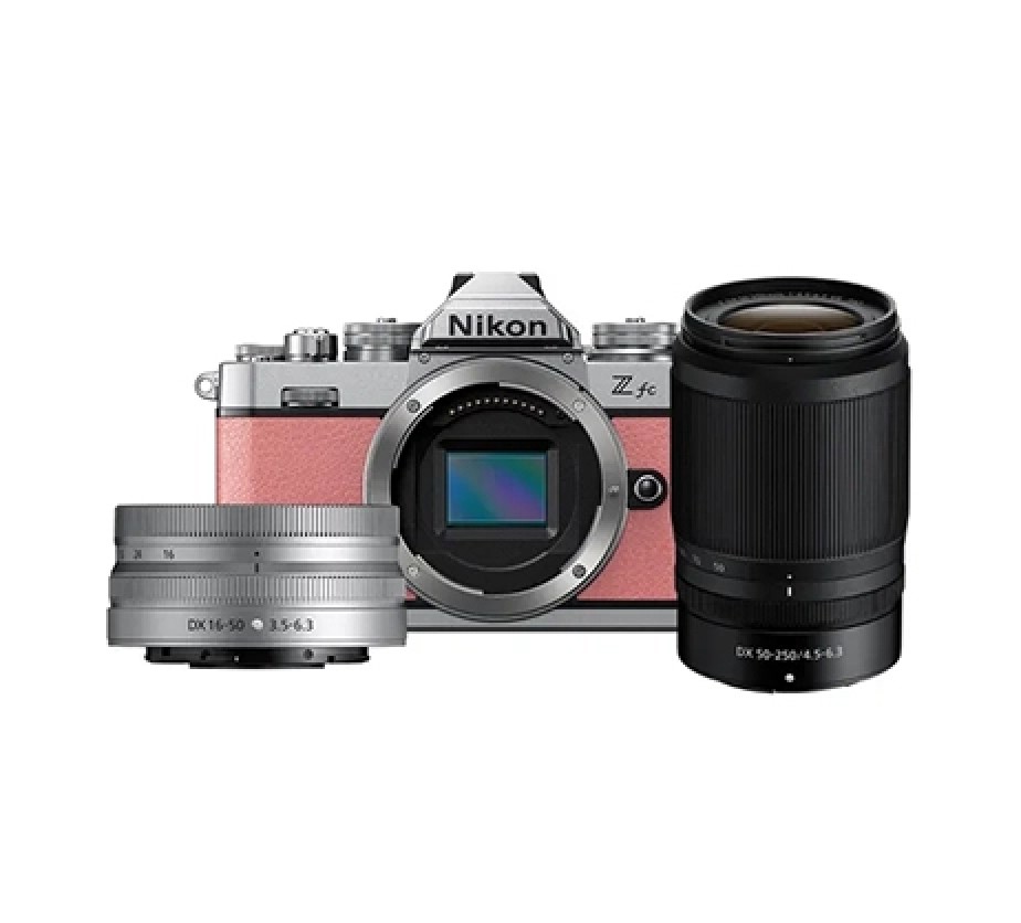 Nikon Z fc Coral Pink NIKKOR 16-50MM VR + 50-250MM Twin Kit