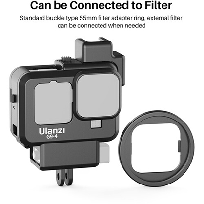 1019535_D.jpg - Ulanzi G9-4 Plastic Camera Cage for GoPro HERO9 HERO10 HERO11 - Thumbnail 4