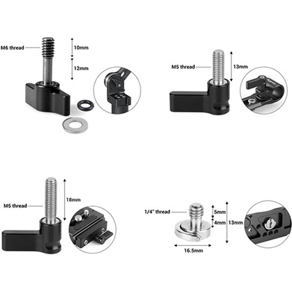 1019925_A.jpg - SmallRig Screw Ratchet Wingnut Set 3995