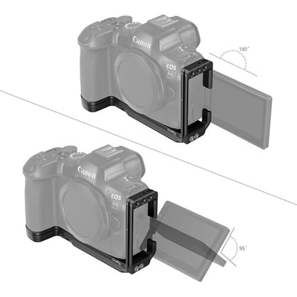 1020545_D.jpg - SmallRig L-Shape Mount Plate for Canon EOS R6 MK II, R5, R5 C and R6 - Thumbnail 4