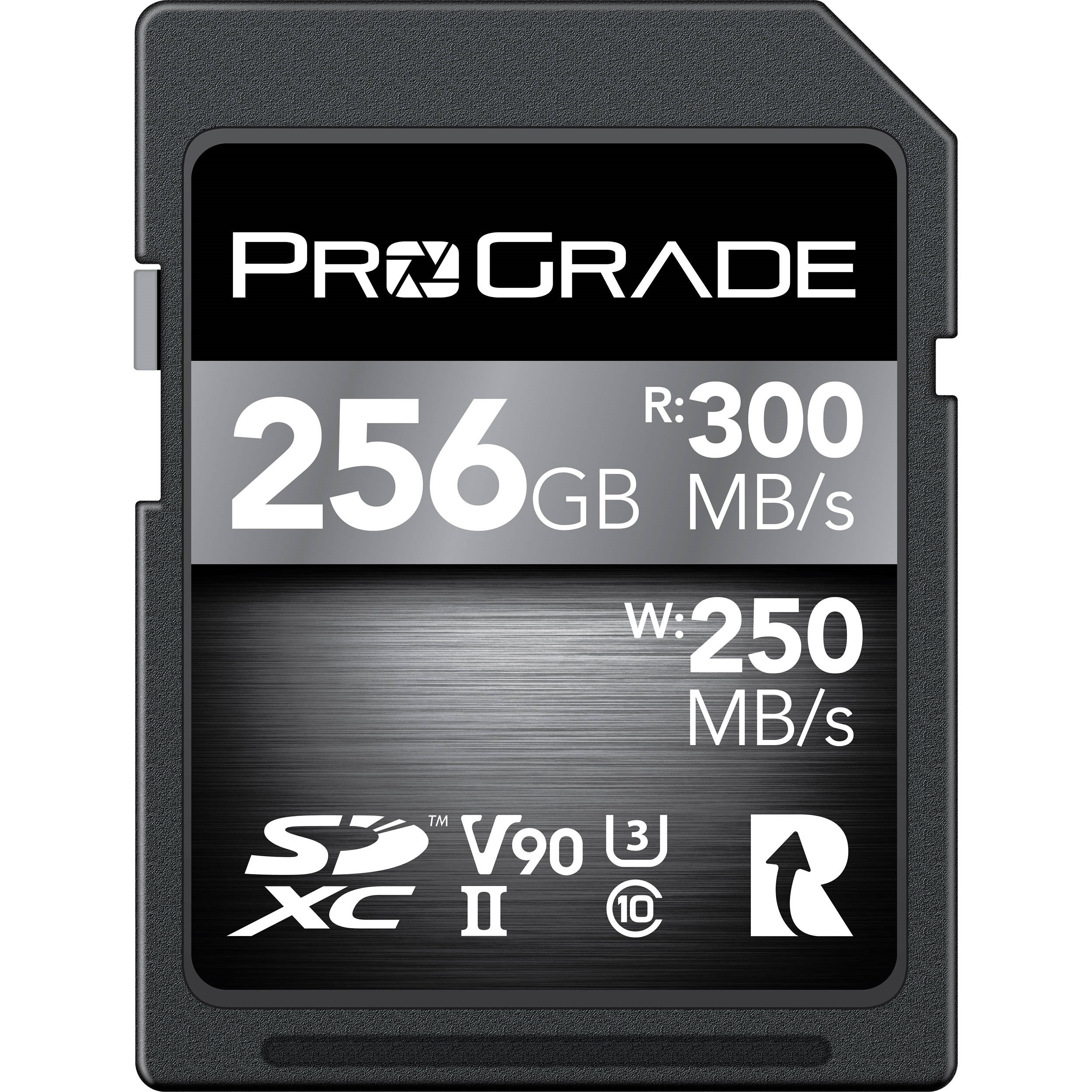 ProGrade Digital 256GB UHS-II V90 SDXC Memory Card 300MB/S W250MB/S - Best Available Image
