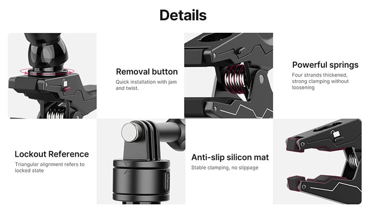 1021915_D.jpg - Ulanzi Go-Quick II Magnetic Quick Release Mount Clamp