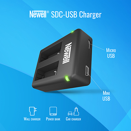 1021975_A.jpg - Newell SDC-USB for AHDBT-901 dual channel charger for Gopro 9 10 11 12 - Thumbnail 1