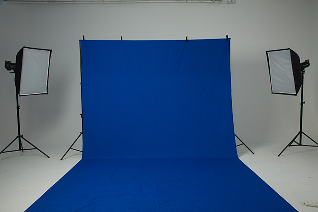 1022085_A.jpg - Krane OT-BG23 Fabric Backdrop 2x3m Blue - Image 1
