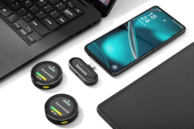 1022615_B.jpg - Saramonic BlinkMe U2 2-Persons Wireless Mircophone for USB-C and Lightning Phone - Image 2