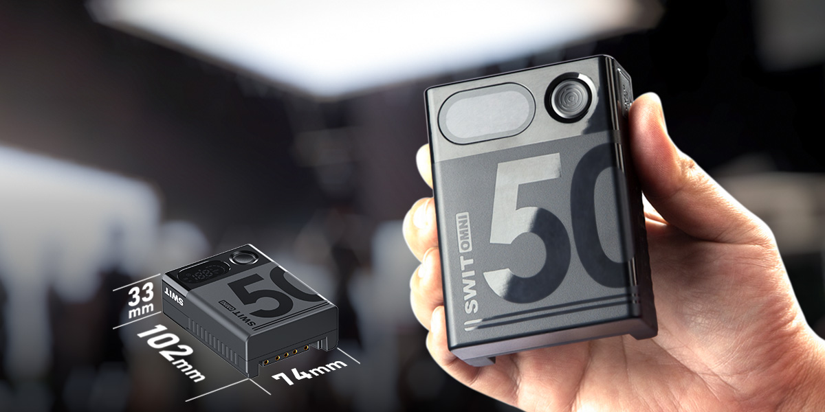 1022715.jpg - SWIT 50Wh USB-C Info Pocket V-mount Battery - Thumbnail