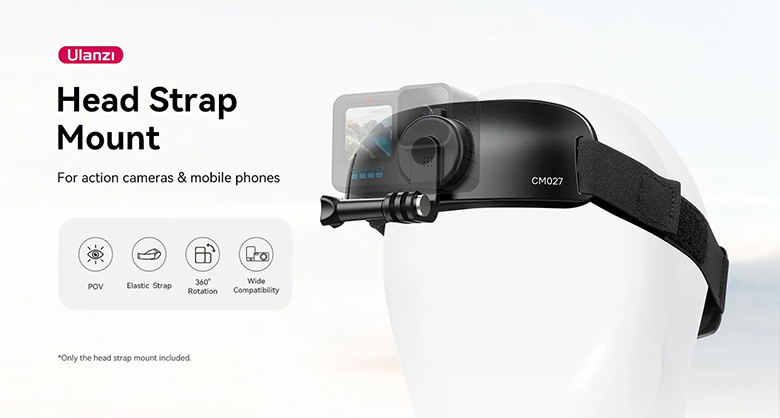 Best image for Ulanzi CM027 Go-Quick II Head Strap for GoPro DJI Action Camera and Phones