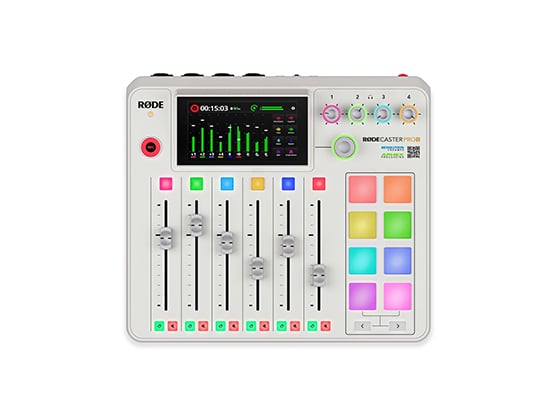 RODE RODECaster Pro II Integrated Podcast Production Studio (White)