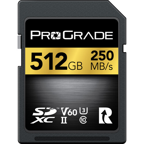 ProGrade 512GB UHS-II SDXC V60 Memory Card