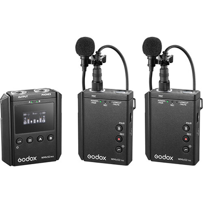 Godox WMicS2 UHF Compact 2-Person Wireless Microphone System (514 to 596 MHz) - Best Available Image