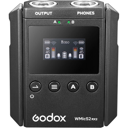 1023425_B.jpg - Godox WMicS2 UHF Compact 2-Person Wireless Microphone System (514 to 596 MHz) - Thumbnail 2