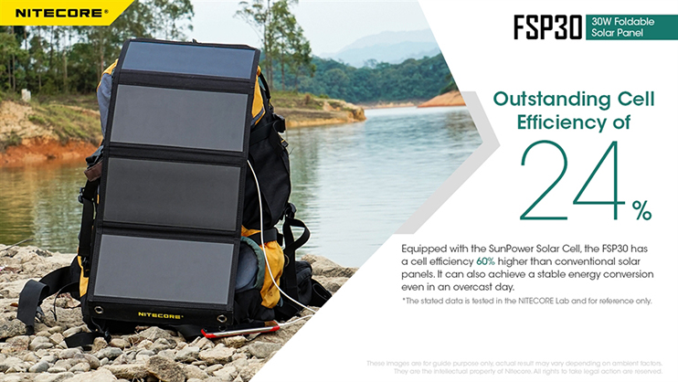 Nitecore FSP30 30W Foldable Solar Panel - Best Available Image