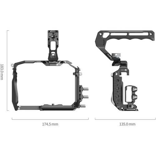 1023645_B.jpg - SmallRig HawkLock Quick Release Cage Kit for Panasonic Lumix GH7/GH6 4825 - Image 2