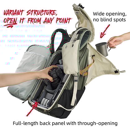 1023815_D.jpg - VSGO Pocket Ranger Backpack Navy Blue 35L - Image 4