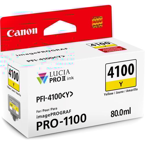 Best image for Canon PFI-4100 Yellow Pigment Ink Tank (80mL)