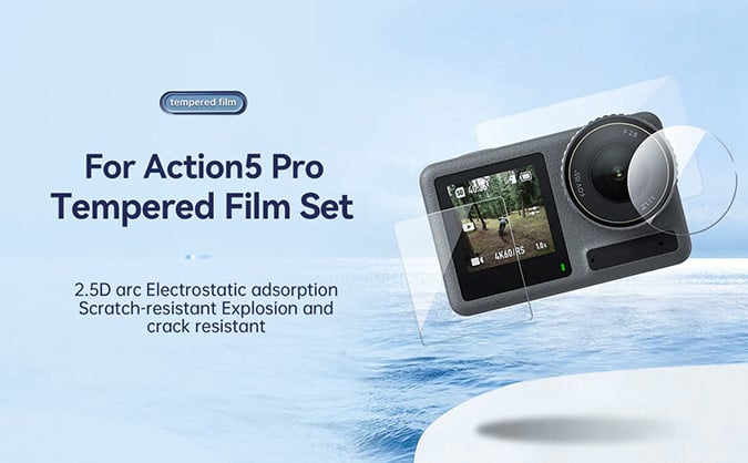 Telesin Tempered Screen Protector for DJI Action 5 Pro
