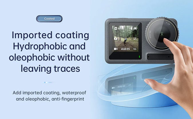 1024195_D.jpg - Telesin Tempered Screen Protector for DJI Action 5 Pro - Thumbnail 4