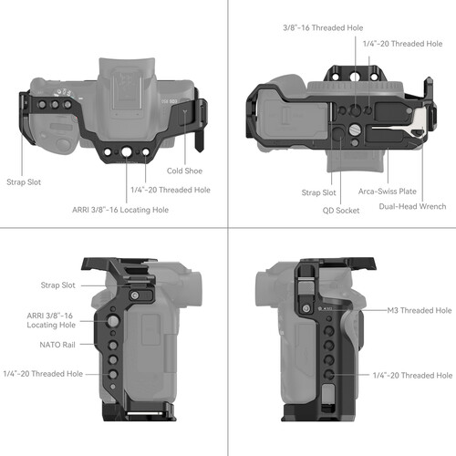 1024205_A.jpg - SmallRig Full Camera Cage for Canon EOS R50 4214 - Thumbnail 1