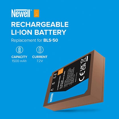 Newell BLS-50 USB-C Battery for OM SYSTEM Olympus Cameras