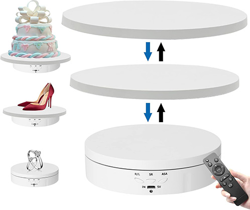 Camera Armour 3in1 Electric Turntable Rotating Display Stand - Best Available Image