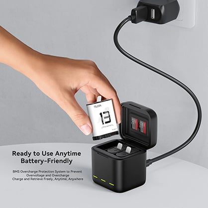 1024835_B.jpg - Telesin Retractable Charging Box for GoPro Hero 13 - Thumbnail 2