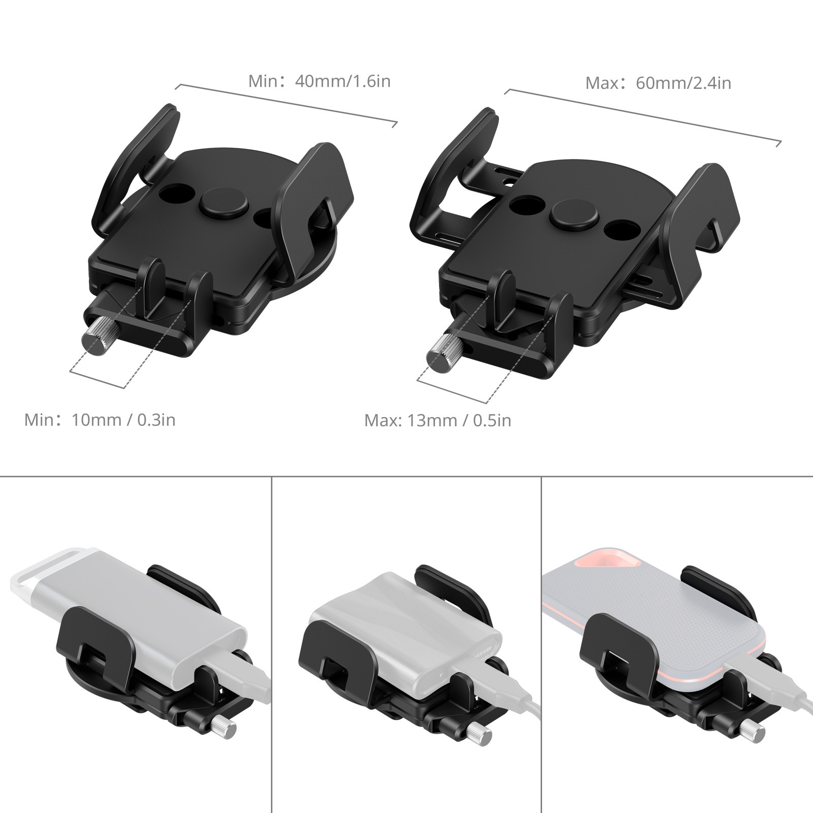 1024955_B.jpg - SmallRig Universal Mounting Clamp for External SSD 5196 - Image 2