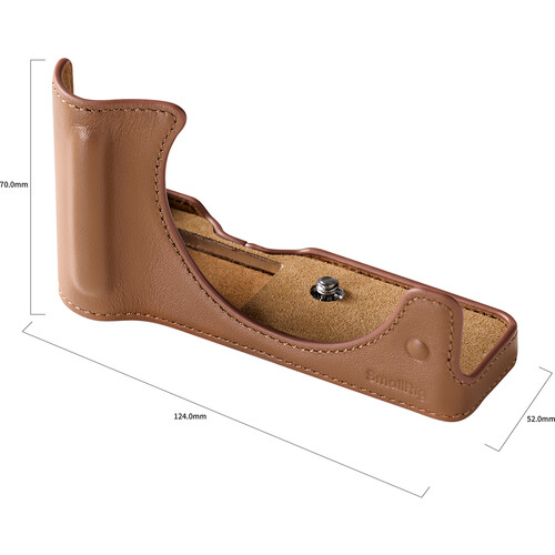 1025225_A.jpg - SmallRig Leather Half Case for Canon EOS R50 V (Brown) 5432 - Thumbnail 1