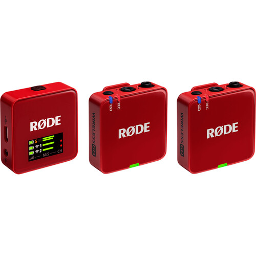 RODE Wireless GO III (Gen 3) Wireless Microphone / Recorder Red - Best Available Image