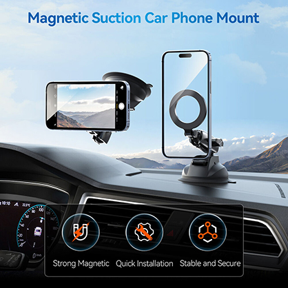 1025895_A.jpg - Telesin Car Suction Cup Mount with MagSafe - Image 1