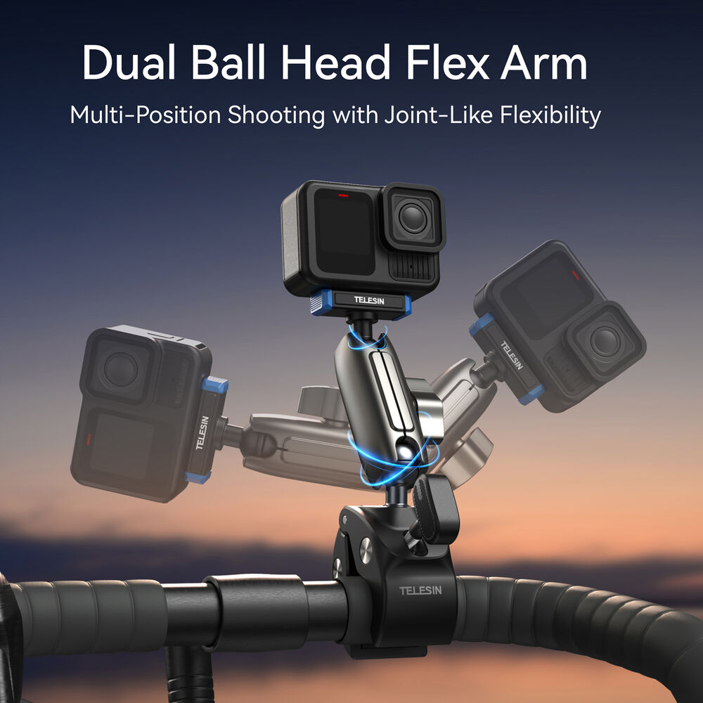 1026125_C.jpg - Telesin Universal Tube Clamp Mount for GoPro HERO13 Black - Image 3