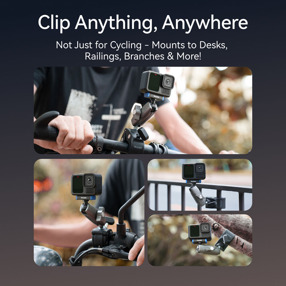 1026125_D.jpg - Telesin Universal Tube Clamp Mount for GoPro HERO13 Black - Image 4