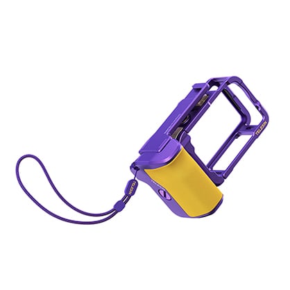 1026145_B.jpg - Telesin Aluminium Street Shot Set DJI Osmo Action 6 Purple Gold Limited Edition - Thumbnail 2