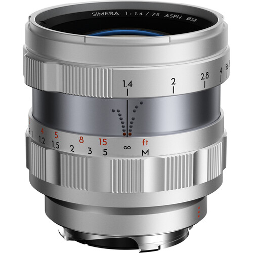 Thypoch Simera 75mm f/1.4 ASPH Lens (Leica M, Silver) - Best Available Image