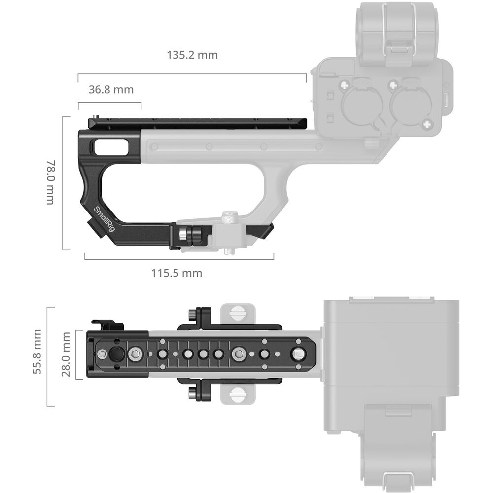 1026955_A.jpg - SmallRig Extension Mount Plate Kit for Sony XLR-H2 6781 - Image 1