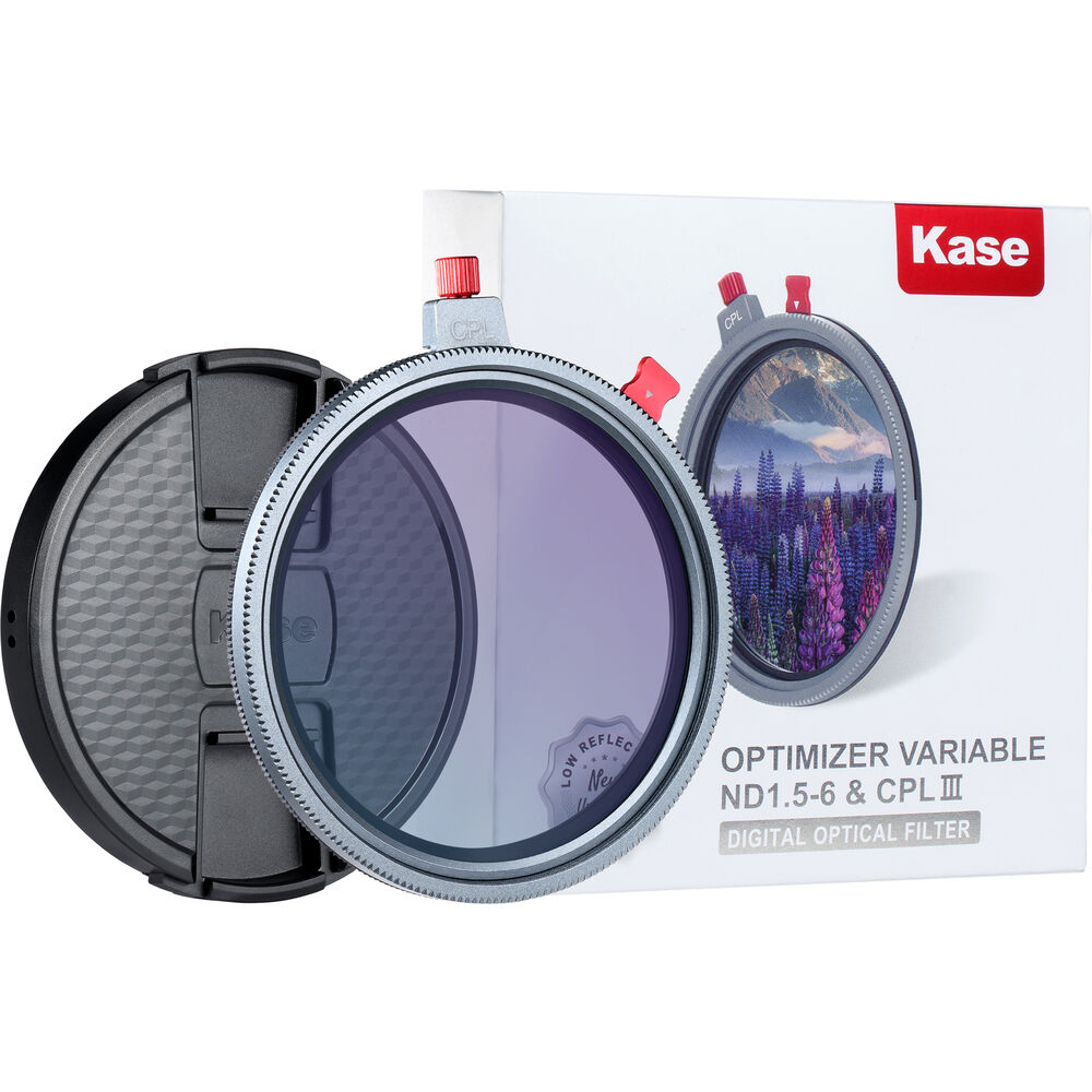 Best image for Kase Magnetic Variable ND  &  CPL Filter 1.5-6 stop MK III 55mm (58mm Cap)