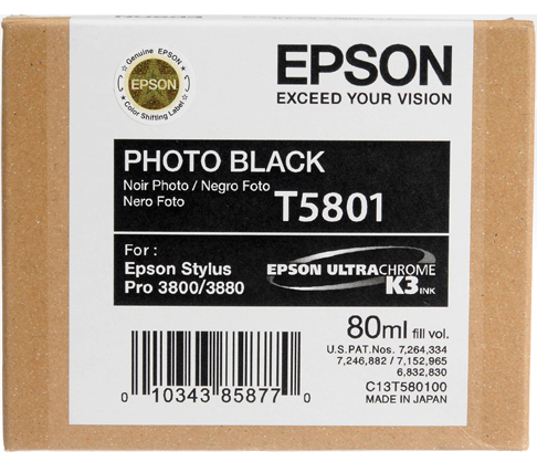 Epson 3800/3880 K3 80ml Ink Photo Black
