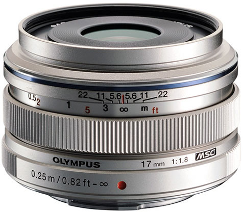 Olympus 17mm f1.8 Metal Lens Silver - Best Available Image