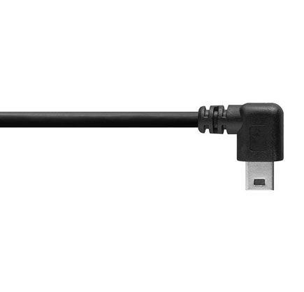 1010316_B.jpg - TetherPro Mini B USB Left Angle Cable Adapter (1ft./30cm)
