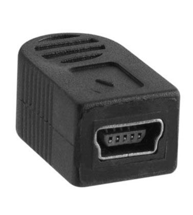 1010316_C.jpg - TetherPro Mini B USB Left Angle Cable Adapter (1ft./30cm)