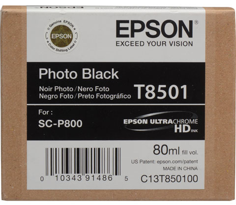 Epson T8501 80ml ink Photo Black SC-P800