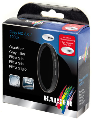 Best image for Kaiser 15558 55/58mm Greyfilter ND 1000x
