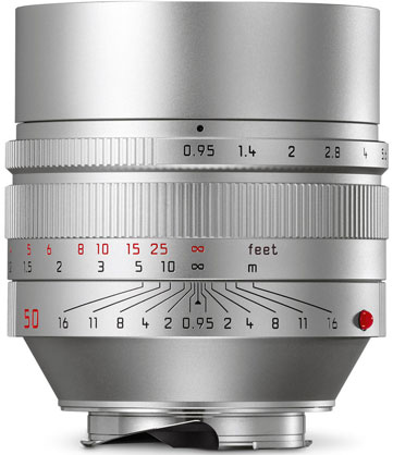 Leica Noctilux-M 50mm f/0.95 ASPH Lens (Silver)