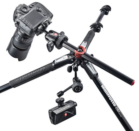 1013986_A.jpg - Manfrotto MK190XPRO4-3W Tripod 3W head - Image 1